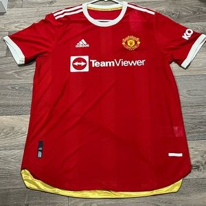 Manchester United Adidas 2021/2022 Authentic Home Jersey Red Large